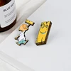 Jonny and Plank Enamel Pin Anime EEnE badge brooch Lapel pin Denim Shirt Collar Childhood Cartoon Jewelry Gift for friends ► Photo 3/6