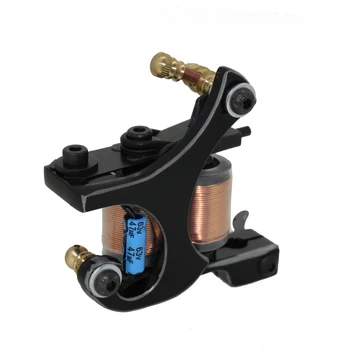 

2019 Tattoo Machine 8 Wraps Coils Handmade Professional Steel Liner Shader Professional Makeup Body Artist
