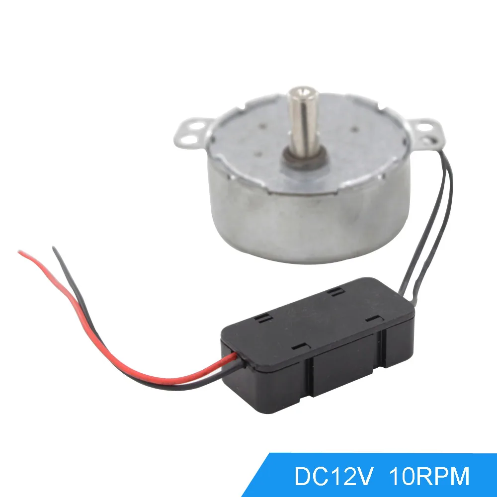Синхронный Мотор 50TYC 10RPM выходная скорость DC 12V мотор редуктор|12v gear motor|gear motor12v |