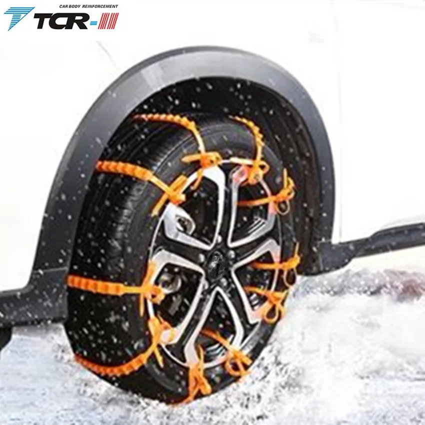 10PCS Set Car Universal Mini Plastic Winter Tyres wheels Snow Chains For CarsSuv Car-Styling Anti-Skid Autocross Outdoor (1)