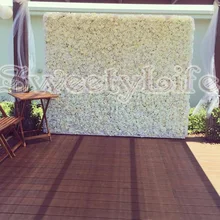 2.4M x 2.4M Wedding Rose with Hydrangea Flower Wall Flower Backdrop with aluminium pipe stand Wedding Decoration