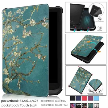 

New Soft Magnet Case For PocketBook 616 627 632 Smart Cover For PocketBook Touch Lux 4 Funda Basic Lux 2 Touch HD 3 Funda Case