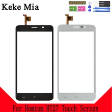 Keke Mia 5.5" Mobile Phone Touch Panel Front Glass Lens Touchscreen Sensor For Homtom HT27 Touch Screen Digitizer