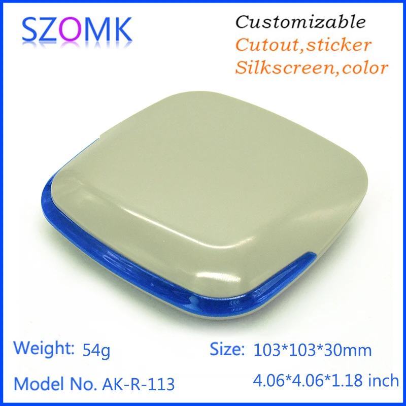 

1 piece, 103*103*30mm smart plastic router enclosure for pcb instrument housing szomk hot sales WIFI equipment control box