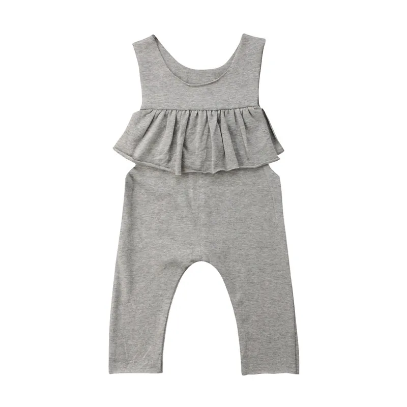 

Summer Fashion Cute Newborn Infant Kids Girl Ruffles Rompers Jumpsuit Baby Clothing One-Pieces Harem Pants