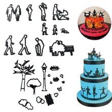 Инструменты для украшения торта набор формочек для помадки пластиковое семейное печенье для разрезания выпечка печенья инструмент для выпечки музыкальный воздушный шар в форме животного форма