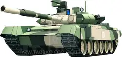 Русский T90 основные боевые танки и военные Танк самодельная Бумажная модель бумажные игрушки art