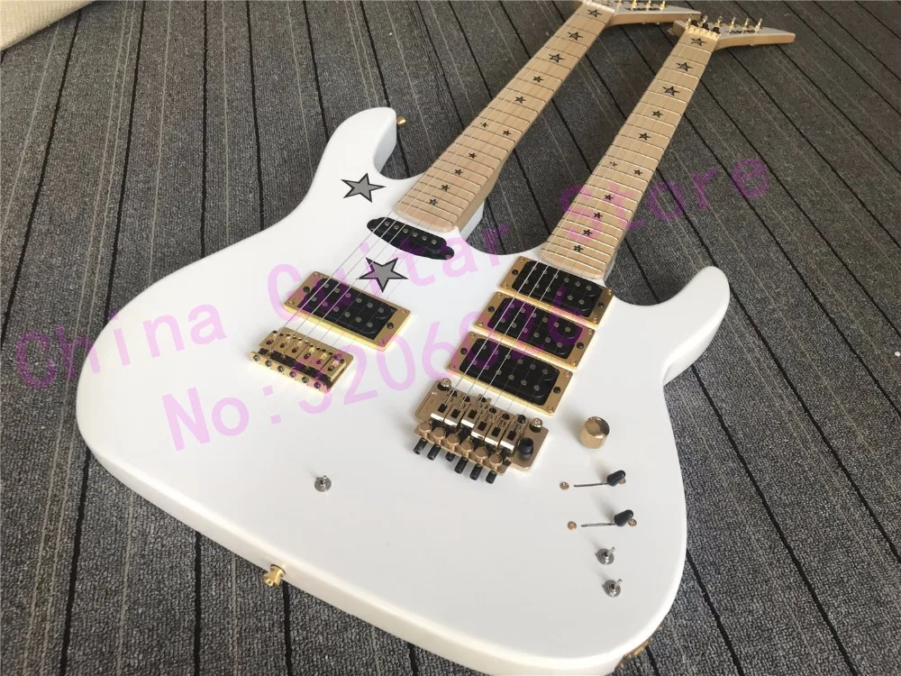 

Top quality double neck guitar made by most experienced luthier; Kramer RS model;best quality and best hardware;Free shipping