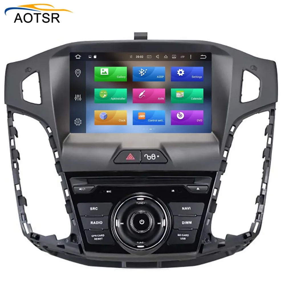 Flash Deal IPS Screen Android 8.0 Car DVD Multimedia player head unit for Ford Focus 2012 - 2018 with GPS navigation Radio stereo 4+32G BT 1