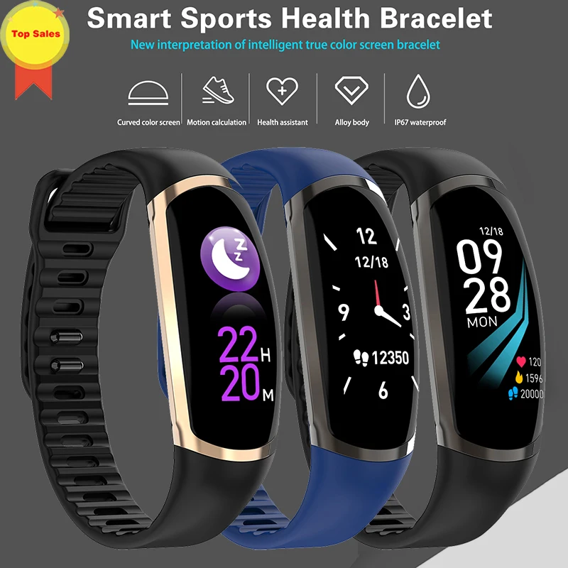 

Smart band Heart rate blood pressure Monitor Fitness Activity 0.96''ips color screen smart Wristband ios Android phone pk A6 G26