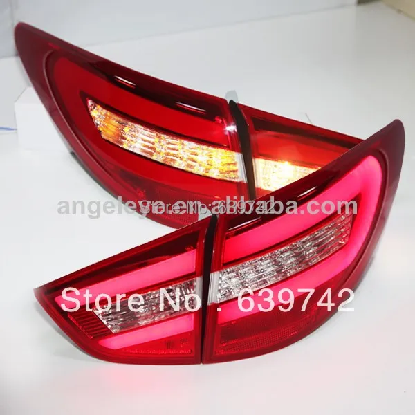 2010 2013 year for Hyundai Tucson IX35 LED Strip Rear Light Red White