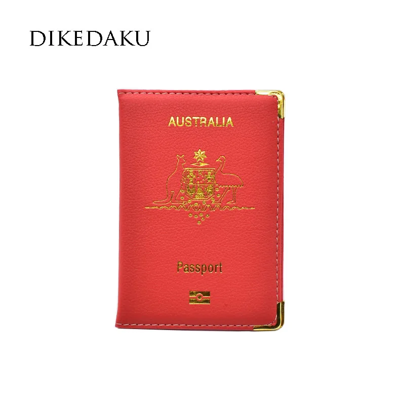 Обложка для паспорта DIKEDAKU женщин из мягкой искусственной кожи с розовыми