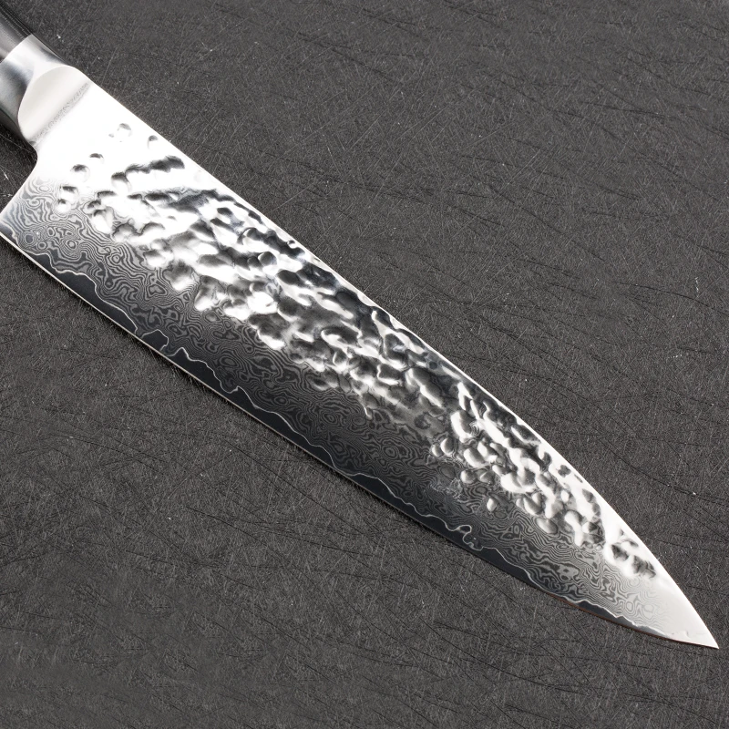 Дамасский нож шеф-повара 8 дюймов японский VG10 Дамасская кухонная деревянная ручка ножа из нержавеющей стали