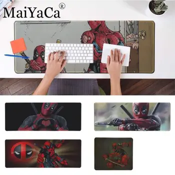 

MaiYaCa Your Own Mats Marvel deed pool Deadpool Gamer Big Mouse Mat Computer Mousepad for cs dota 2 LOL pad free mouse pad