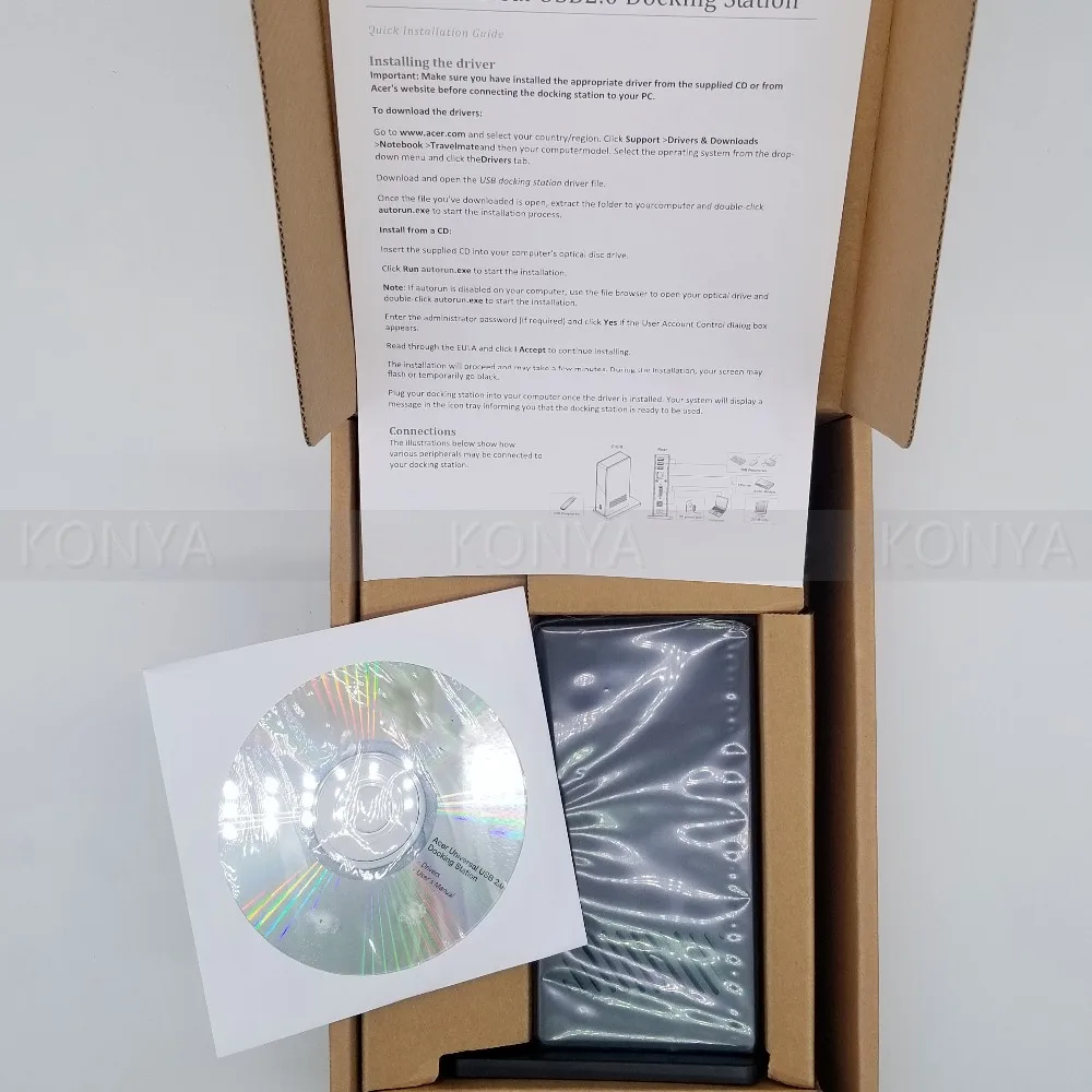 Новые оригинальные для acer USB 2,0 док Универсальная док-станция с мощность