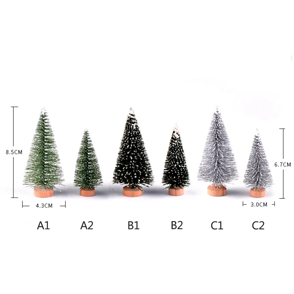 Рождественская елка микро вид мини Рождественская елка Настольный орнамент украшение дома 10-25 см Быстрая