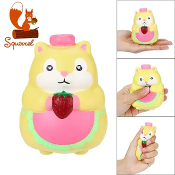 

Kawaii Hazel Squirrel Scented Squishies Doll Slow Rising Stress Relief Squeeze Toys Scented for Baby Kids Gift Anti Stress Toy
