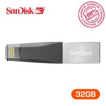 SanDisk usb флэш-накопитель iXpand OTG разъёмом Lightning U диска USB3.0 stick 32 ГБ mfi-контроллеров для Iphone и iPad sdix40n