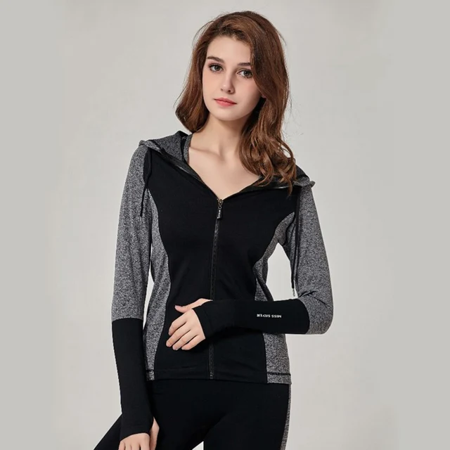 Aliexpress.com : Buy Monster Fitness Women Sport Jacket Quick dry Long ...