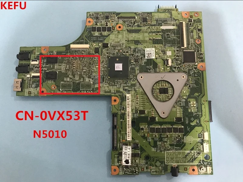 Материнская плата KEFU CN 0VX53T VX53T 48 4hh01. 011 для ноутбука Dell inspiron 15R N5010 материнская HM57 DDR3