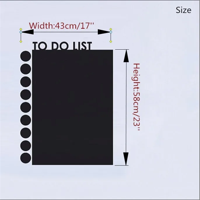 Чтобы сделать список Планировщик Календарь меловая доска черная виниловая доска наклейка на стену планировщик обои