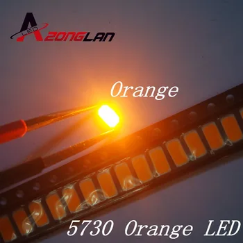 

1000pcs Orange/amber 5630 5730 Smd Lamps for Led Light String Ultra Bright Diode free Shipping 600-610nm Surface Mount Diodes
