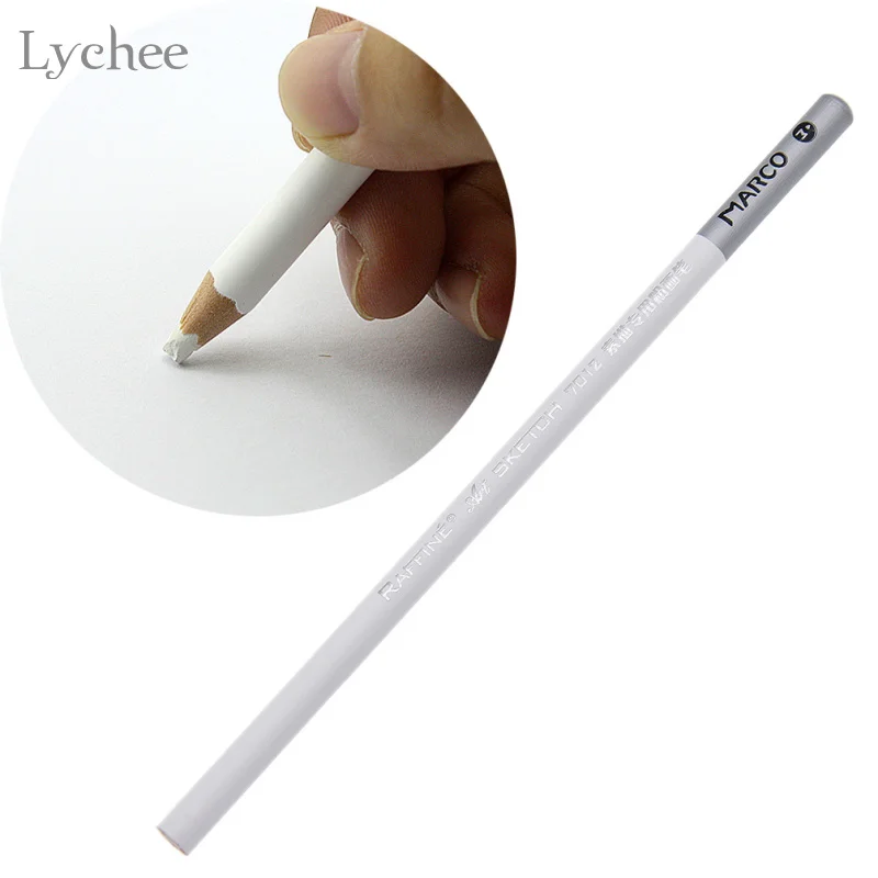 

Lychee 4pcs White Pastel Pencil DIY Handmade Embroidery Sewing Craft Tool