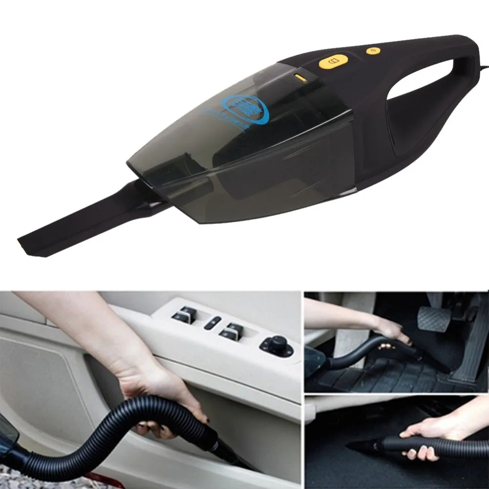 5 M de Cable Más Nuevo Al Por Mayor 12 V 120 W portátil Súper Ciclón Aspiradora De Mano Del Coche Aspirador Mojado Y Seco de Doble uso Súper Succión