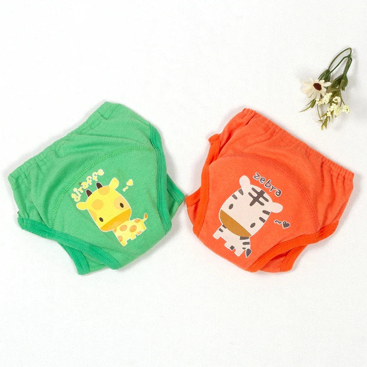 lovely baby underwear baby boys and girls training pants cartoon animal print (22)