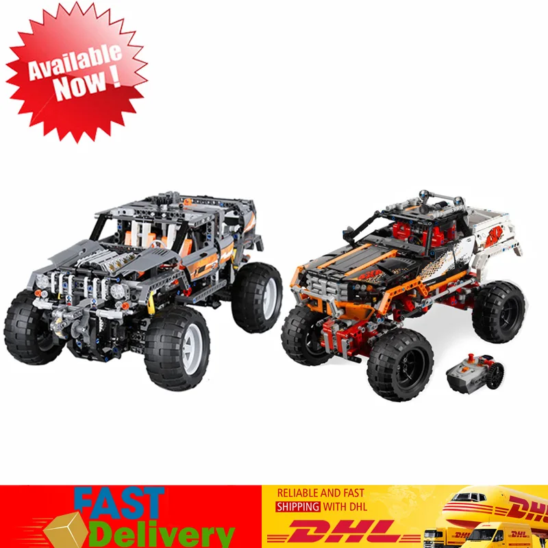 

Lepin 20014 +20030 Compatible LegoINGlys 8297 9398 Technic Four-Wheel Drive Off-road Vehicles Model Building Blocks Kids Toys