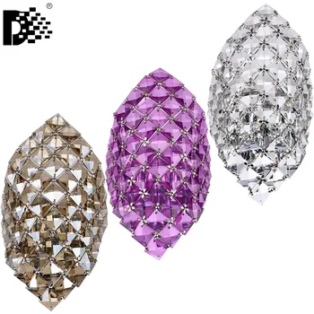 

Modern Led Wall Lamp Indoor Stair Light Fixture Bedside crystal Living Room Up Down Home Hallway Lampada 3W 6W Wall Sconces