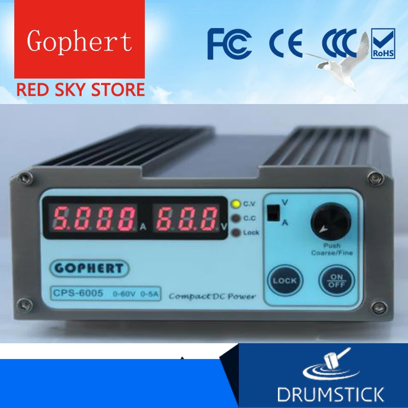 Gphert CPS 6005 6005II DC импульсный источник питания с одним выходом 0 60 в 5A 300 Вт