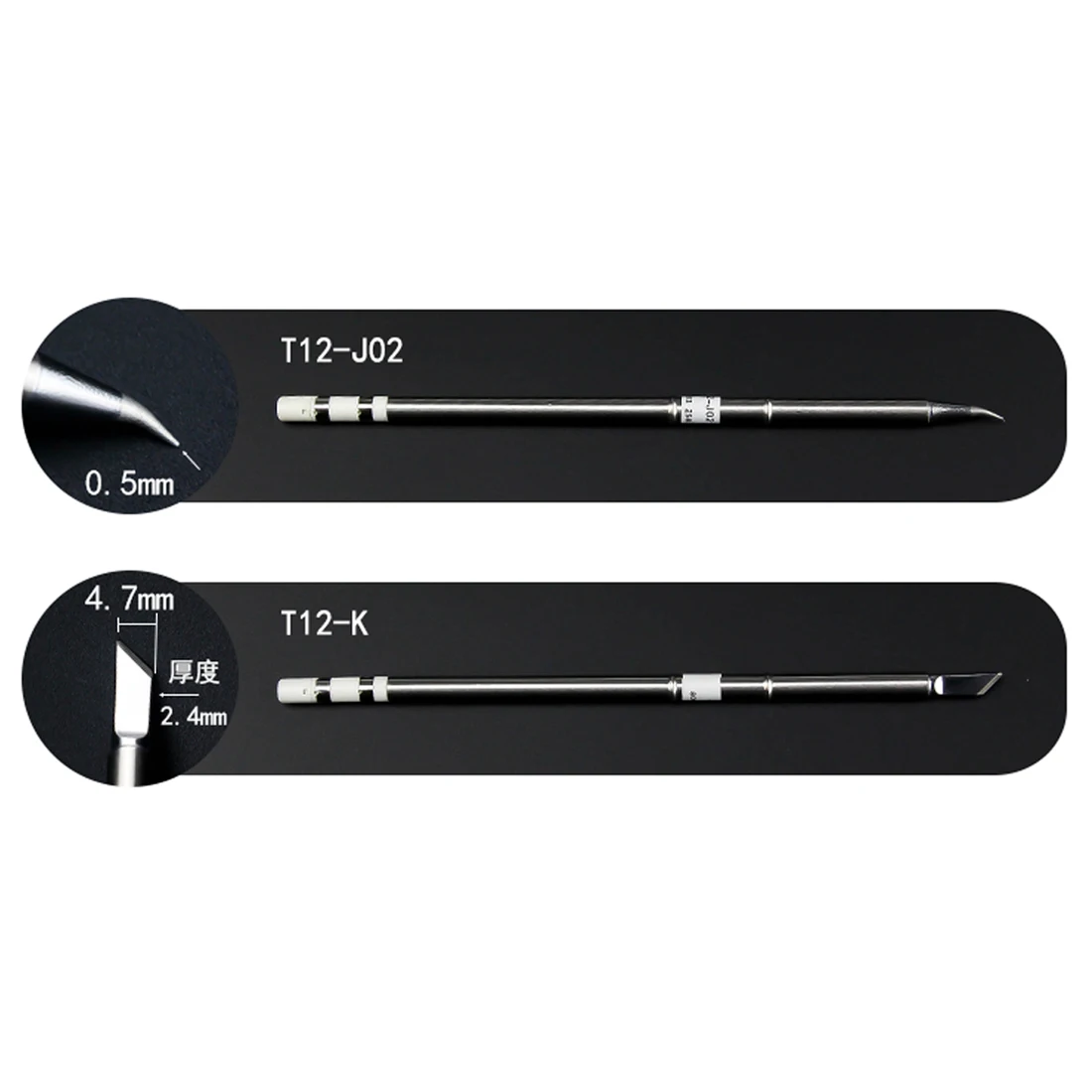 

High quality T12 Handle Soldering Iron Tips Replace For HAKKO 140mm Length Welding Solder Station Tip