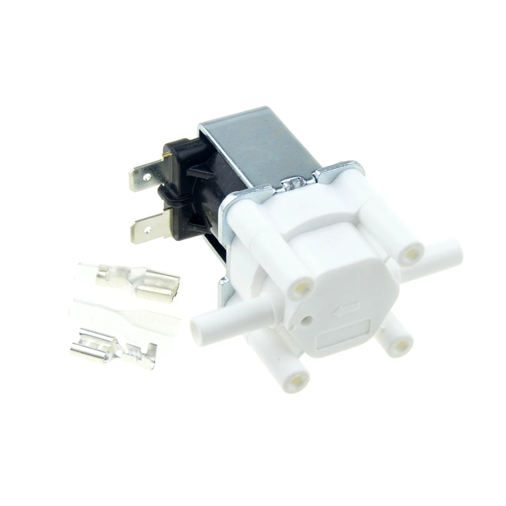 

Electric Plastic Solenoid Valve 12V 24V 220V Normally Closed 1/4" 3/8" Pipe Stem Quick Conntect RO Water Reverse Osmosis System