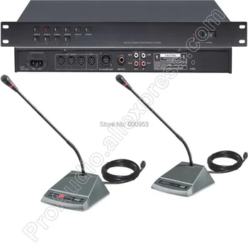 

MICWL Audio Classic 20 Desktop Wired Digital Conference Microphone Mic System 1 Chairman 19 Delegate for Meeting Room 100M-20