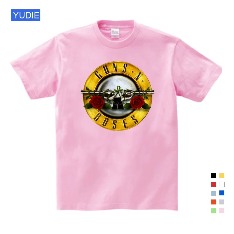 Праздничная футболка с надписью «Must guns N Roses» футболка для мальчиков футболка с круглым вырезом из чистого хлопка Детский костюм для маленьких мальчиков и девочек