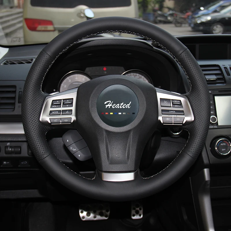 braid on the steering wheel covers for Subaru Forester 2013-2015 Legacy 2013-2014 Outback 2013-2014 XV 2013-2015