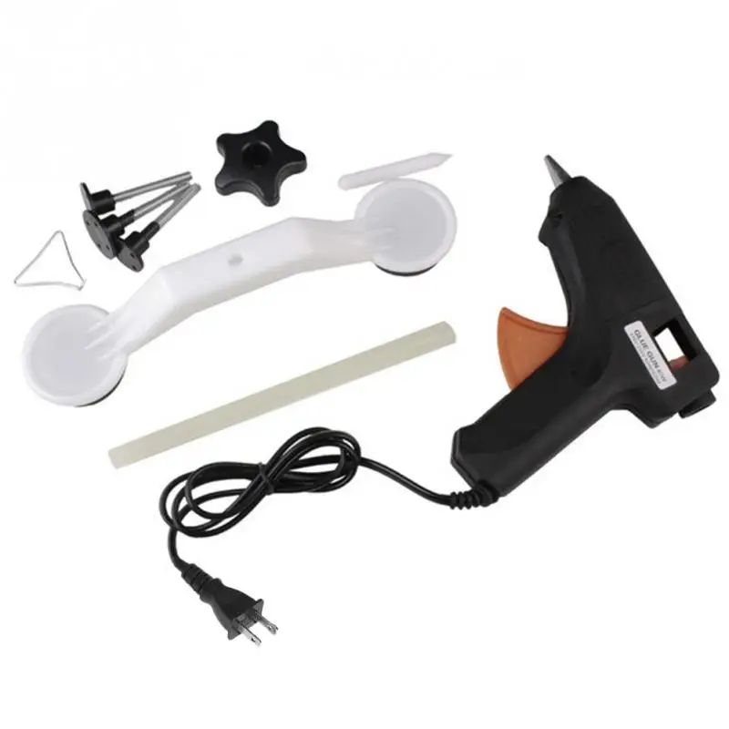 

Car Dent Repair Tool Removal Hand Repair Kit Car Door Body Vehicle Auto 40W Hot Melt Glue Gun+Glue Stick Pulling Bridge Device