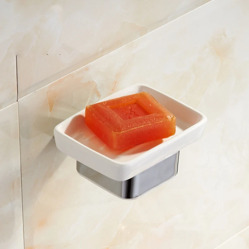 Free Shipping simple personality creative square soap dishes/Wall