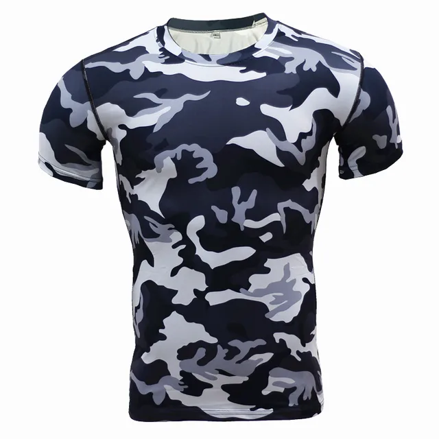 New 2017 Base Layer Camouflage T Shirt Fitness Tights Quick Dry Camo T ...