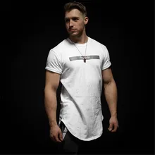 Спортивная футболка мужская эластичные дышащие Круглый воротник с короткими рукавами Джемпер Бег фитнеса training top