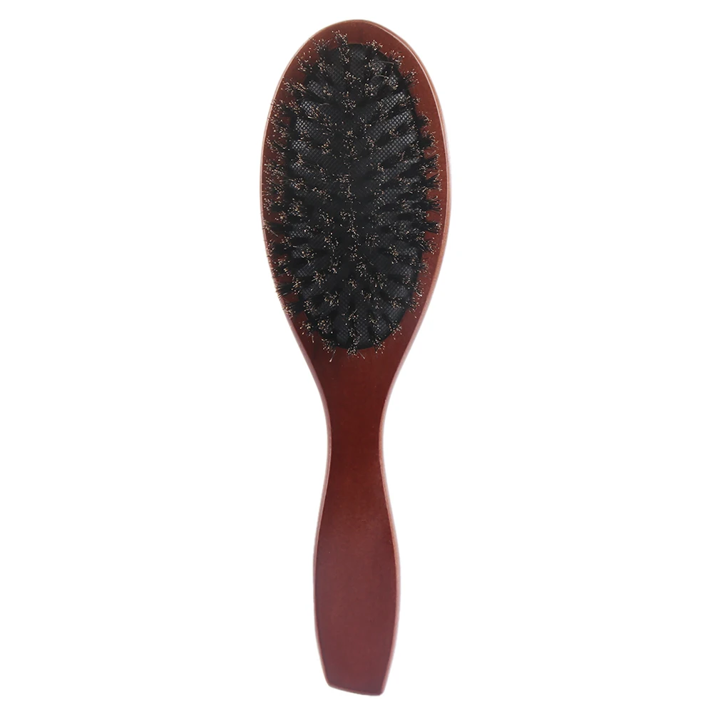 

1PC Portable Natural Boar Bristle Brush Comb Scalp Massage Hairdressing Anti-static Oval Hair Styling Tools Accessories