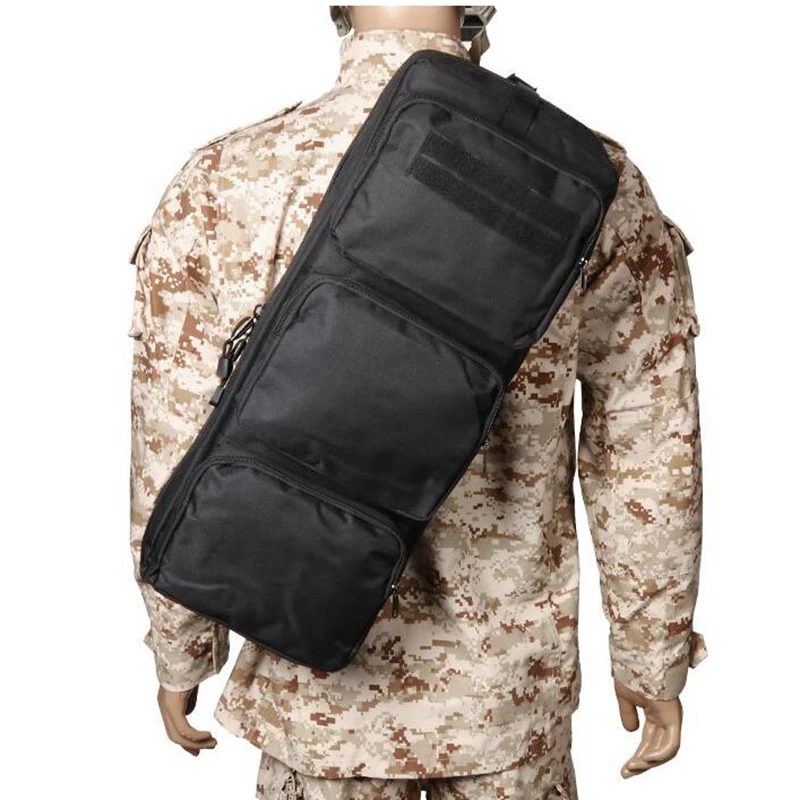 Спорта на открытом воздухе для верховой езды 60 см военный Охота на плечо сумка винтовки Шестерни военный рюкзак, сумка для страйкбола для переноски двойной винтовка Чехол MP5 пистолет сумка