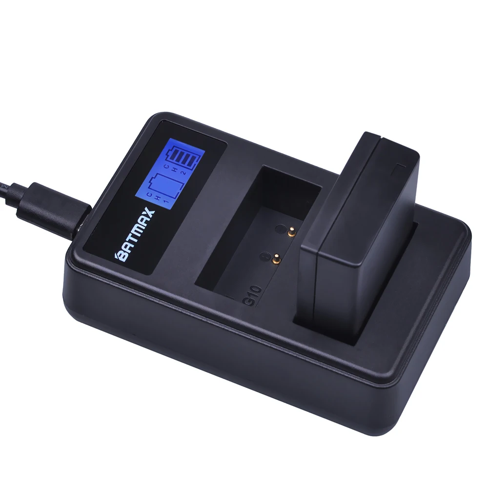 Günstige Batmax 4PCS DMW BLG10 DMW BLE9 DMWBLG10 Batterie + LCD USB Dual Ladegerät für Panasonic BLG10E BLG10GK BLG10 DMC GF6 DMC GX7 GF6 GX7