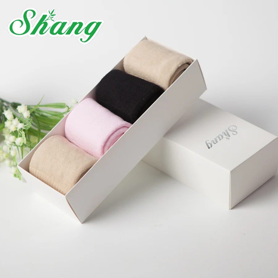 BAMBOO WATER SHANG Gift box packaging Women Bamboo fiber Socks pure