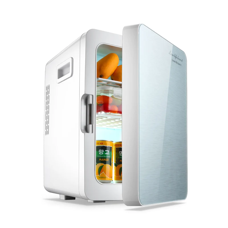 2 In 1 Mini Refrigerator 20L Both Home Car Mini Fridge 12V / 220V Mini Frigo Cooler Box Home Travel Use Car Regrigerator famous brand mini car refrigerator 10l heat cold dual use 12v 220v mini home single door home car fridge cooler box traval use