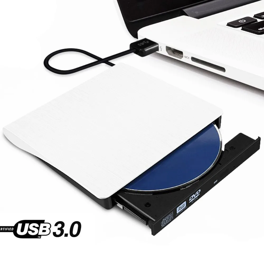 Внешний тонкий USB 3 0 DVD горелка портативный привод для записи VCD RW Apple Pro Air iMAC ПК