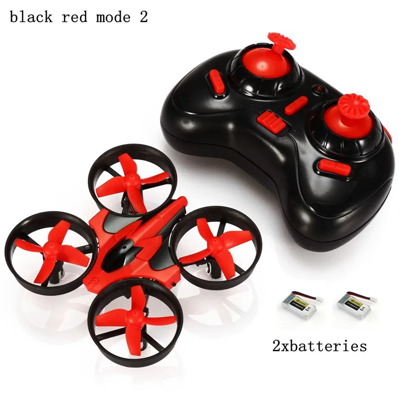 Eachine E010 Мини 2,4G 4CH 6 A xis 3D Безголовый режим функция памяти RC Квадрокоптер RTF прочный RC маленький подарок детские игрушки - Цвет: Red 2battery Mode2