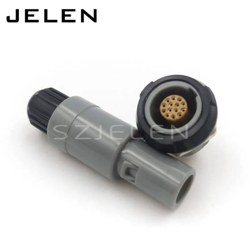 

SZJELEN M14 1P plastic connector 14 pin plug socket, PAG.M1.4GL/PKG.M1.4GL , plastic medical connetcor 14pin Male and female