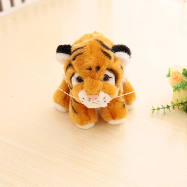 Buy 1pc 14/16/22cm Cute Simulation Tiger Plush Toys Soft Stuffed Animal